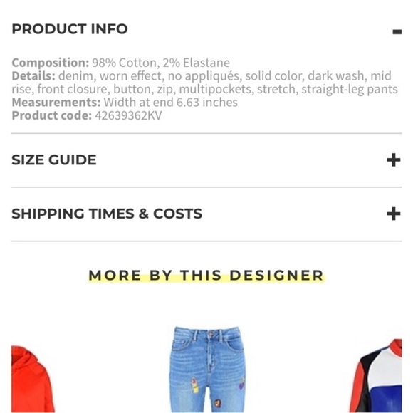 Gigi Hadid x Tommy Hilfiger high waisted destroyed lexia jeans size 26x30 new - Picture 4 of 8